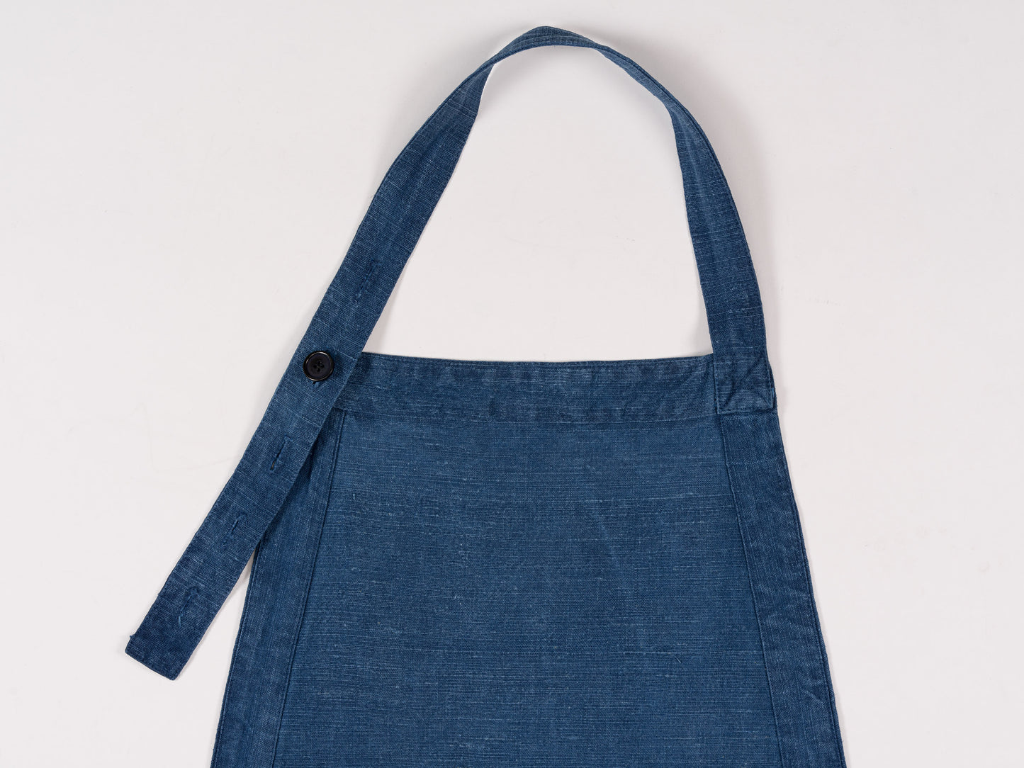 Handwoven Apron – Natural Indigo