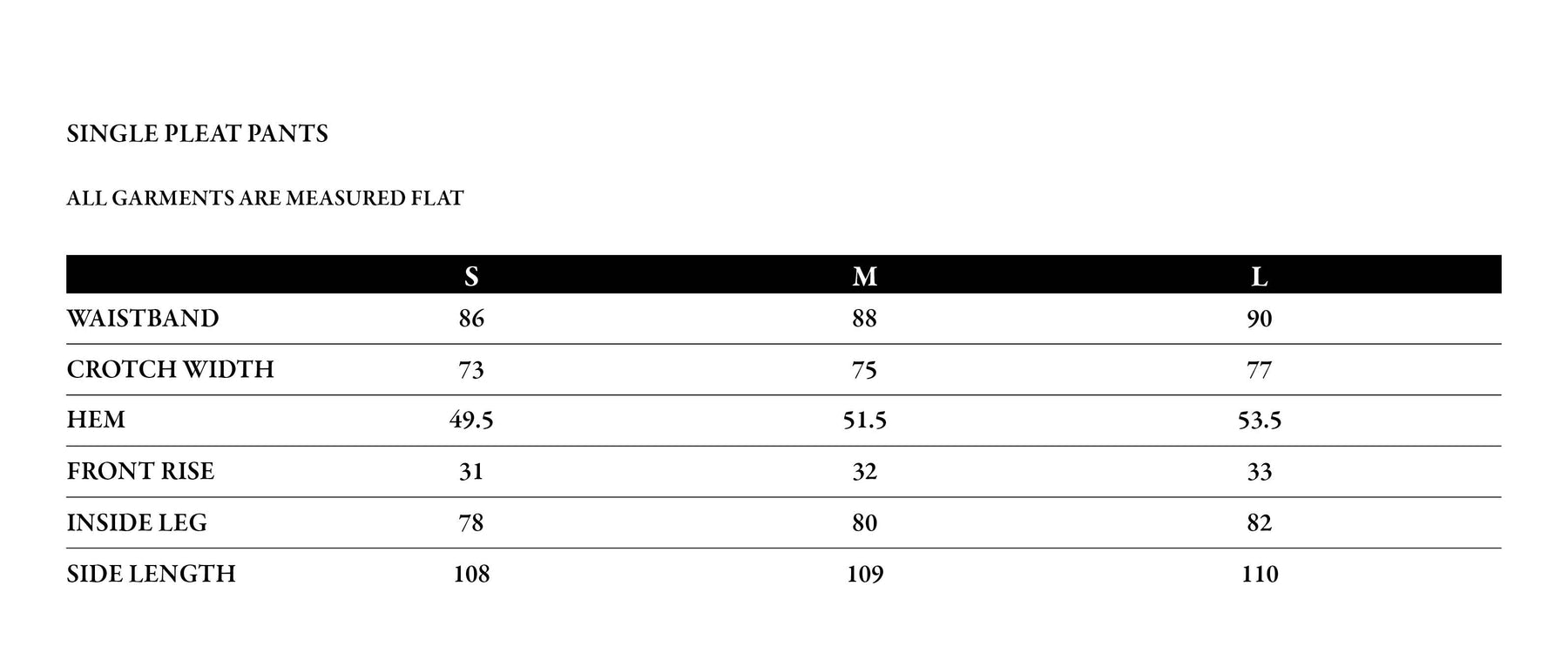 Size Guide